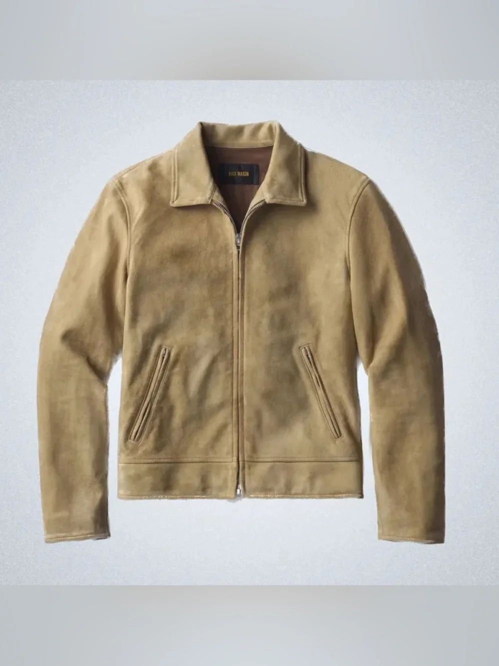 Buck Mason desert dust rolls up Suede 
 Jacket • medium OR XXL
